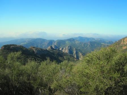 The Santa Monica Mountains extend there distances in places as far as the imagination stretches.