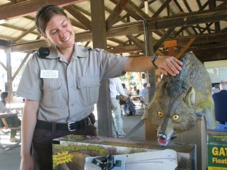 Interns in the Santa Monica Mountains learn many different aspects of park management including how wildlife and people interact. 