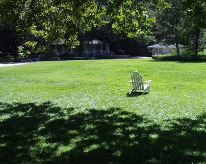 The lawn area at Peter Strauss Ranch offers the chance to have a picnic while you enjoy this one of a kind historic site.