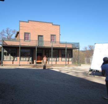 Actors playing western characters are sometimes seen during permitted filming at Paramount Ranch.