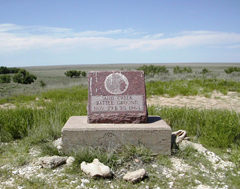 1950s site marker, Sand Creek Massacre NHS