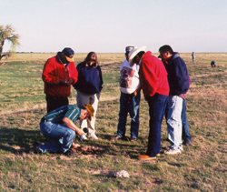 Participants in the 1999 archeology survey