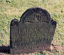 Headstone for Elezebeth Clement...