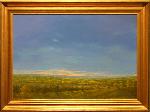 Landscape view with wide sky and slender river