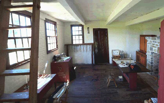 Interior view of John Neilson Farmhouse.