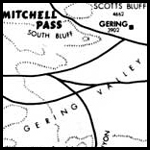 Preview of map of the Oregon Trail near Scotts Bluff available for download