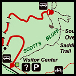 Preview of Scotts Bluff National Monument color park map available for download