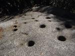 Mortar holes at Hospital Rock