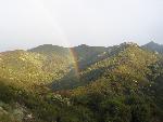 rainbow over Kaweah River canyon