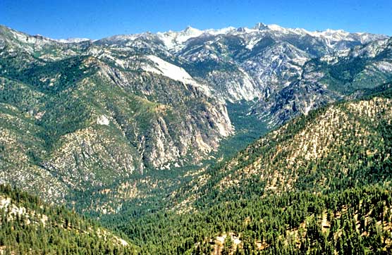 View of the Kings Canyon from Lookout Peak