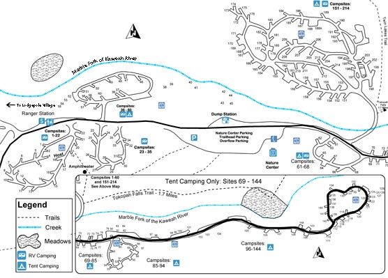 Lodgepole campground map