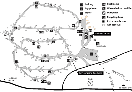 Sentinel campground map