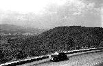 Car at overlook along Skyline Drive