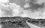 Open scenery and clouds along Skyline Drive