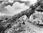 Visitors enjoy the views along Skyline Drive