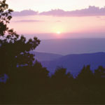 The Blue Ridge Mountains in the Shenandoah National Park