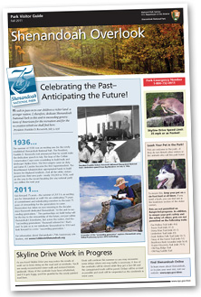 Shenandoah Overlook, the park's official visitor guide.
