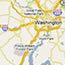 Map of Shenandoah National Park and surrounding area.