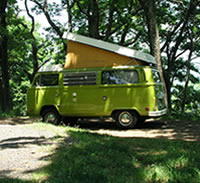 Campsite at Big Meadows Campground. Campsite at Big Meadows Campground.