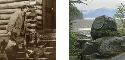 Photographs of E.W. Merrill and Merrill Rock