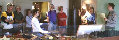 Park ranger leading a program at the Russian Bishop's House.