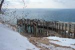 Lake Michigan Overlook in Winter