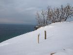 Lake MI Overlook in Winter