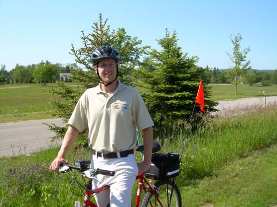 Ford Transportation Interpreter, Ryan Locke, will be offering six guided bike tours per week on the backroads of Sleeping Bear Dunes National Lakeshore this summer.