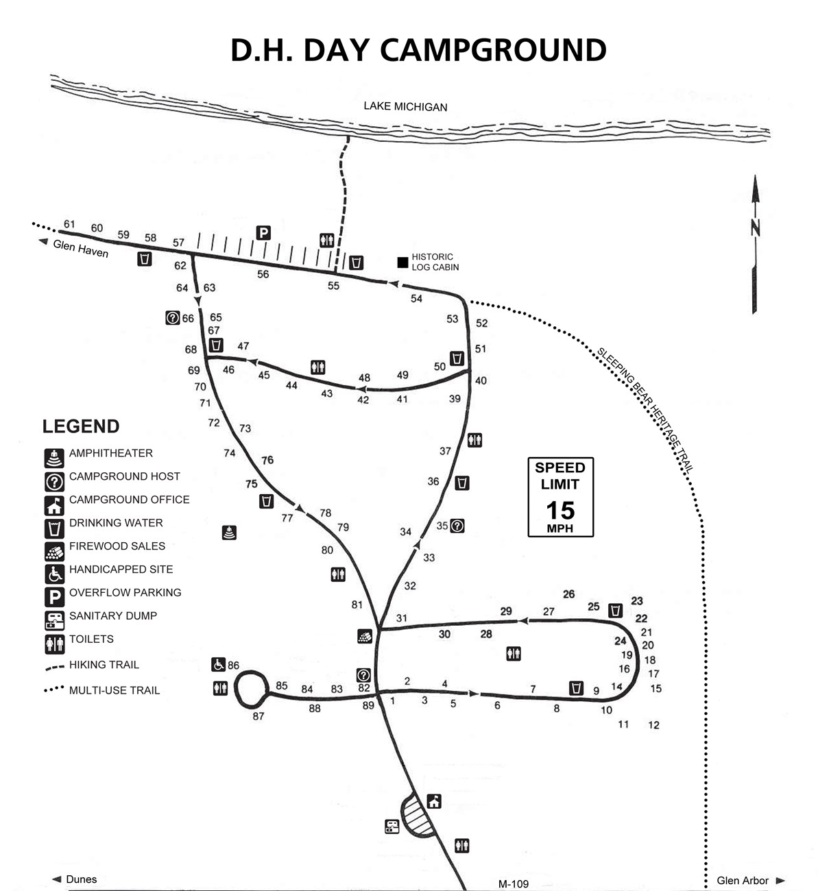 Map of DH Day Campground