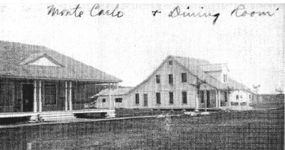 Monte Carlo Cottage on left and MIA Dining Hall on right Monte Carlo Cottage on left and MIA Dining Hall on right