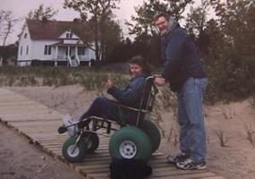 Sand wheelchair