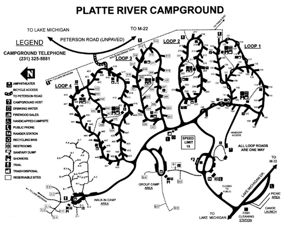 Platte River Campground Map