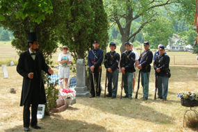 Abraham Lincoln and Civil War Re-enactors
