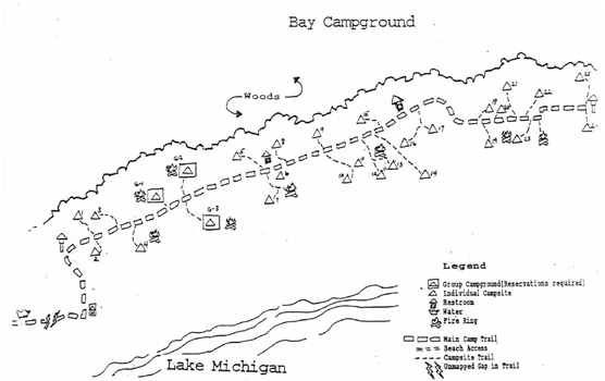 Bay Campground Map