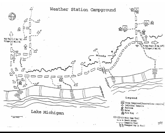 Weather Station Camp Map