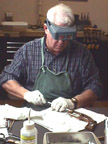 Springfield Armory NHS conservator at work
