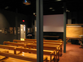 View toward the screen
