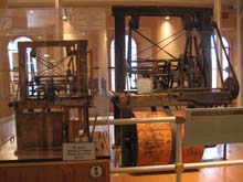 The small working model Blanchard lathe standing before the original The small working model Blanchard lathe standing before the original