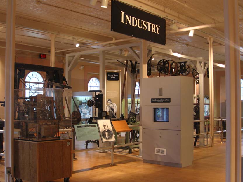 The Museum displays early industrial machinery.