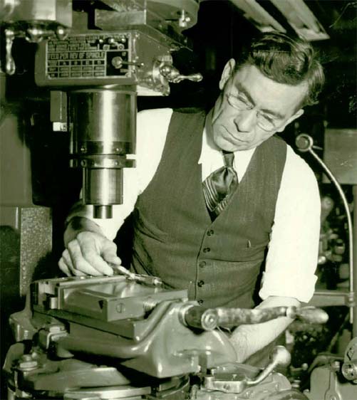 John Garand at work