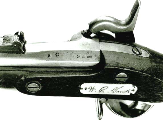 personalized Confederate rifle musket