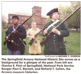 Park staff & volunteer in a recent newspaper article