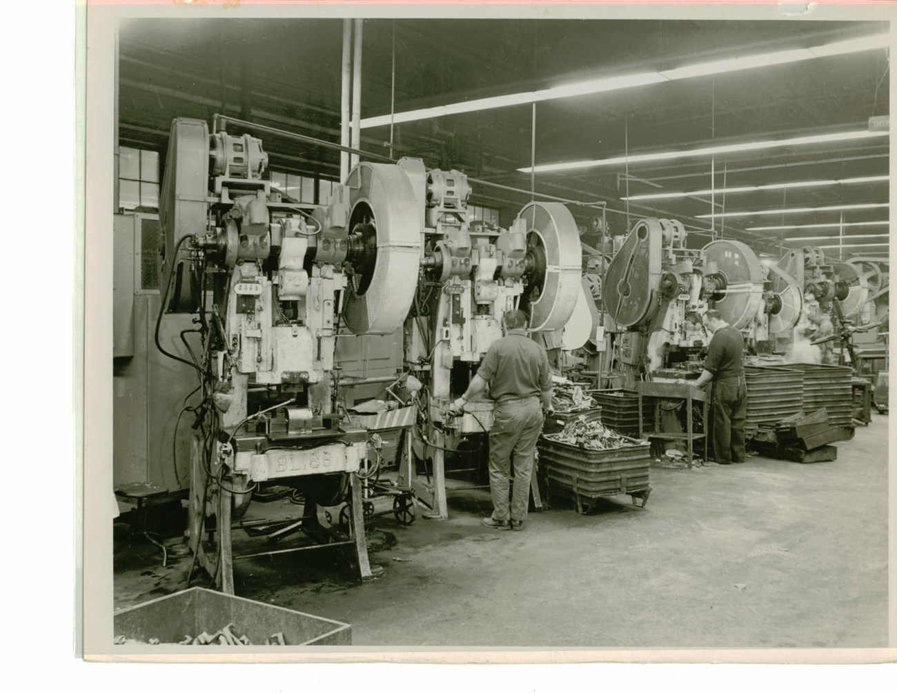 Mid-20th century stamping machines