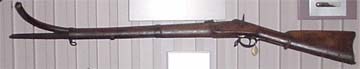 US Model 1861 rifle musket displaying battle damage