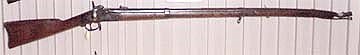 A battle-damaged US M1861 rifle musket
