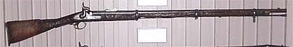 A British Pattern 1853 rifle musket chewed-up by rodents seeking salt.