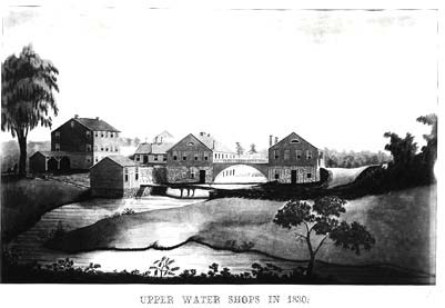 The Upper Water Shops, circa 1830