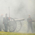 Cannon firing at Armory Day