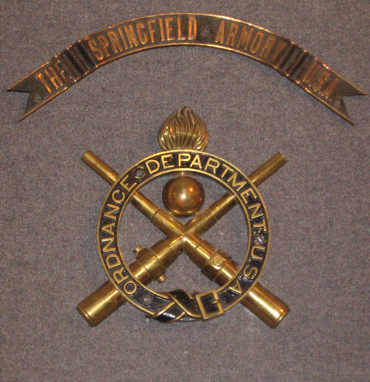 The US ARMY Ordnance Department crest below the Springfield Armory banner