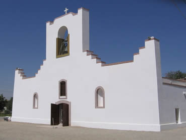 Socorro Mission glows in the Texas sunshine
